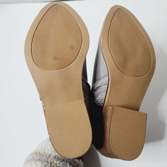 Madden Girl Grey Perforated Ankle Booties size 6 1/2 - Picture 6 of 11